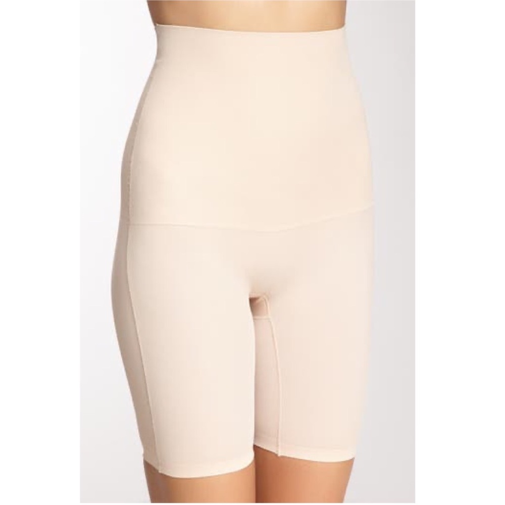 Skinnygirl Shaping Sonic Edge Long Leg Shaper in Tan Size Small NWT